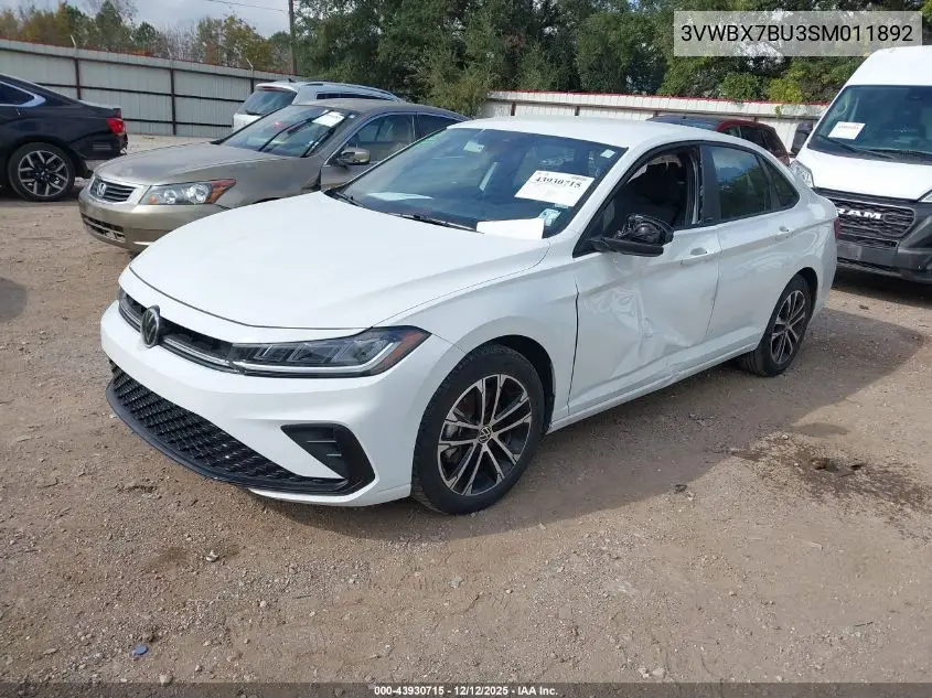 3VWBX7BU3SM011892 2025 Volkswagen Jetta 1.5T Sport