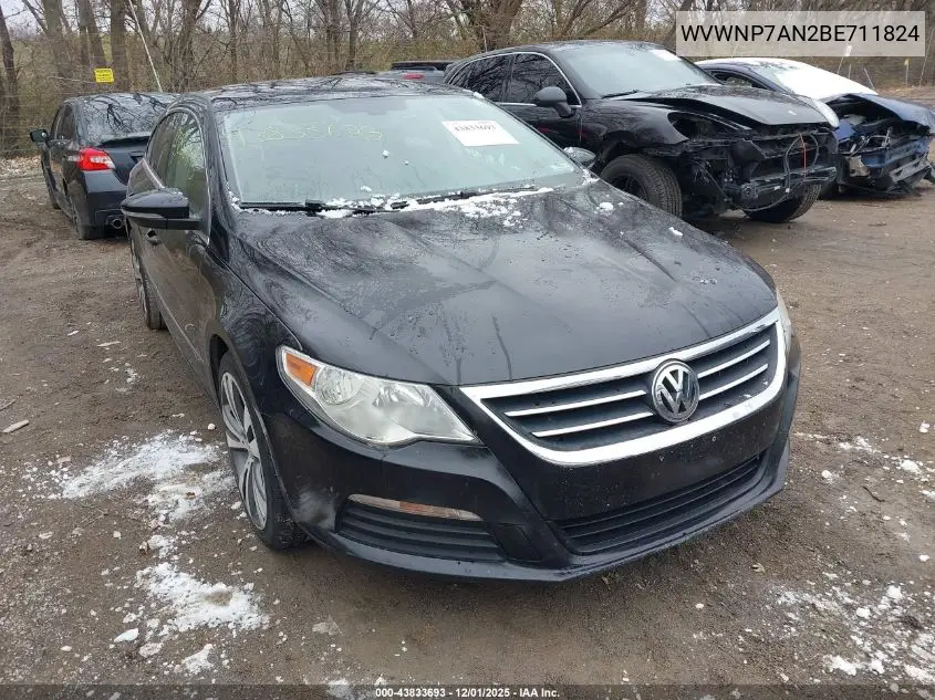 WVWNP7AN2BE711824 2011 Volkswagen Cc Sport