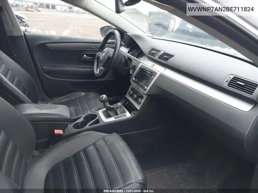 WVWNP7AN2BE711824 2011 Volkswagen Cc Sport