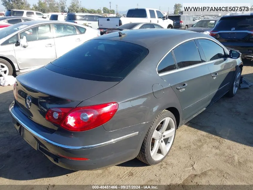 WVWHP7AN4CE507573 2012 Volkswagen Cc Lux