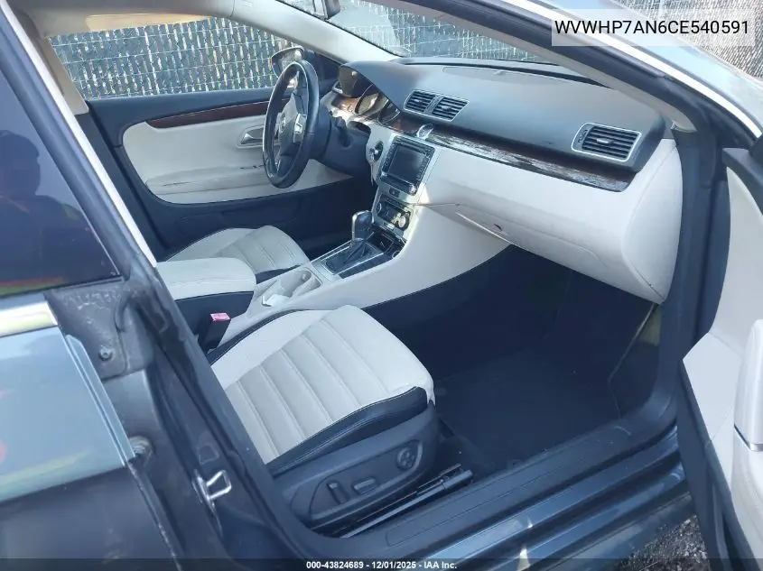 WVWHP7AN6CE540591 2012 Volkswagen Cc Lux Plus