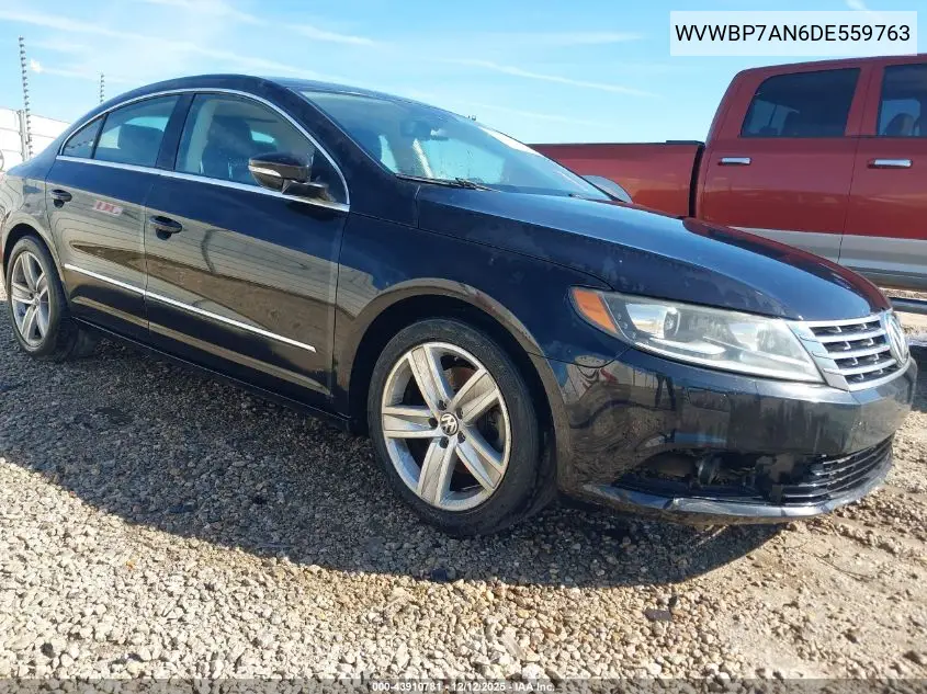 WVWBP7AN6DE559763 2013 Volkswagen Cc 2.0T Sport