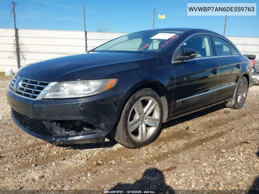 WVWBP7AN6DE559763 2013 Volkswagen Cc 2.0T Sport