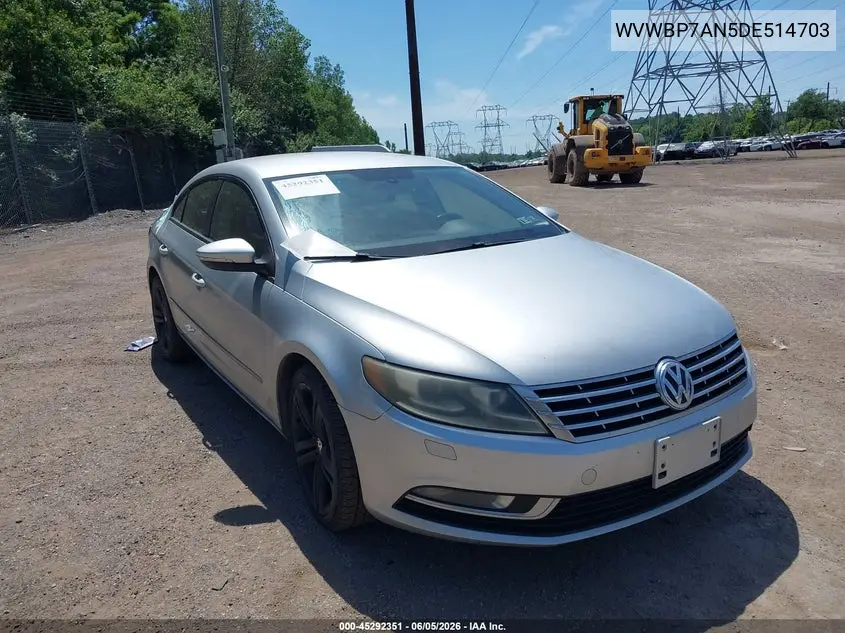 2013 Volkswagen Cc 2.0T Sport Plus VIN: WVWBP7AN5DE514703 Lot: 45292351