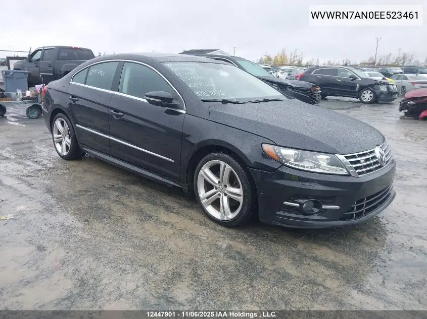 WVWRN7AN0EE523461 2014 Volkswagen Cc Highline