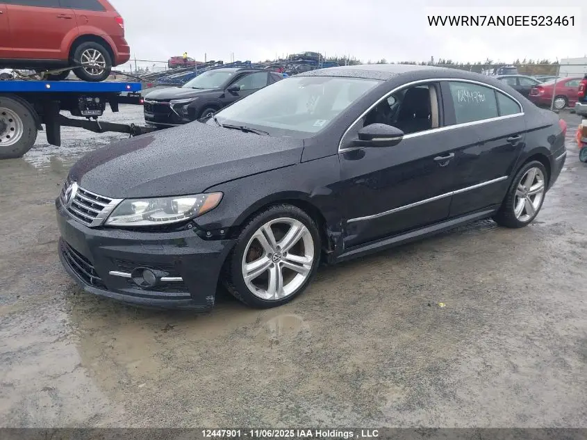 WVWRN7AN0EE523461 2014 Volkswagen Cc Highline