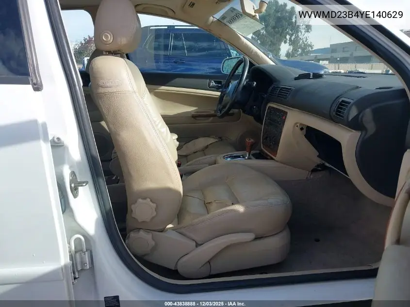 WVWMD23B4YE140629 2000 Volkswagen Passat Gls V6