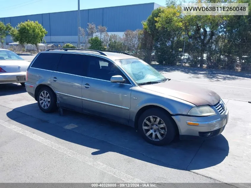 WVWVD63B11E260048 2001 Volkswagen Passat Gls