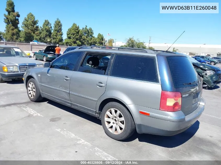 WVWVD63B11E260048 2001 Volkswagen Passat Gls