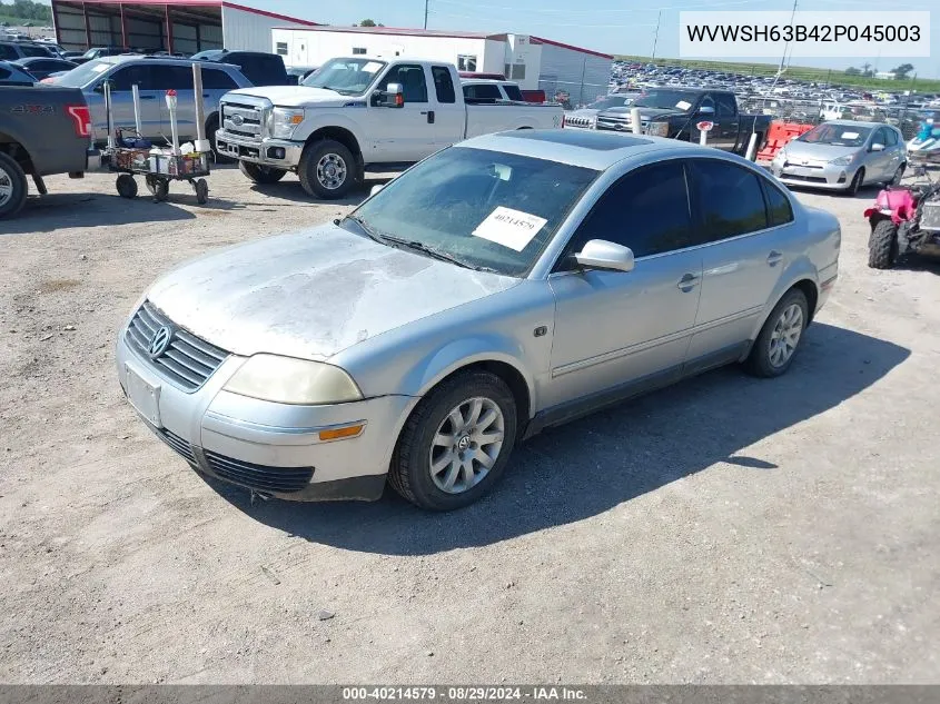 WVWSH63B42P045003 2002 Volkswagen Passat Gls V6