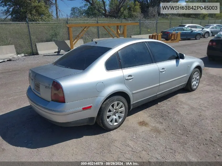 WVWSH63B42P045003 2002 Volkswagen Passat Gls V6