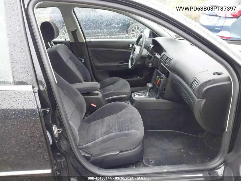 WVWPD63B03P187397 2003 Volkswagen Passat Gls