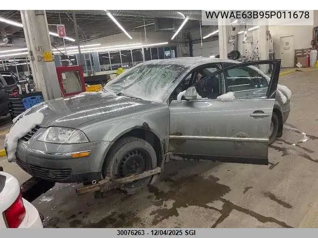 WVWAE63B95P011678 2005 Volkswagen Passat Gls Tdi