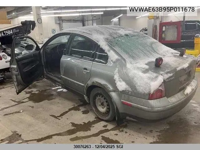 WVWAE63B95P011678 2005 Volkswagen Passat Gls Tdi
