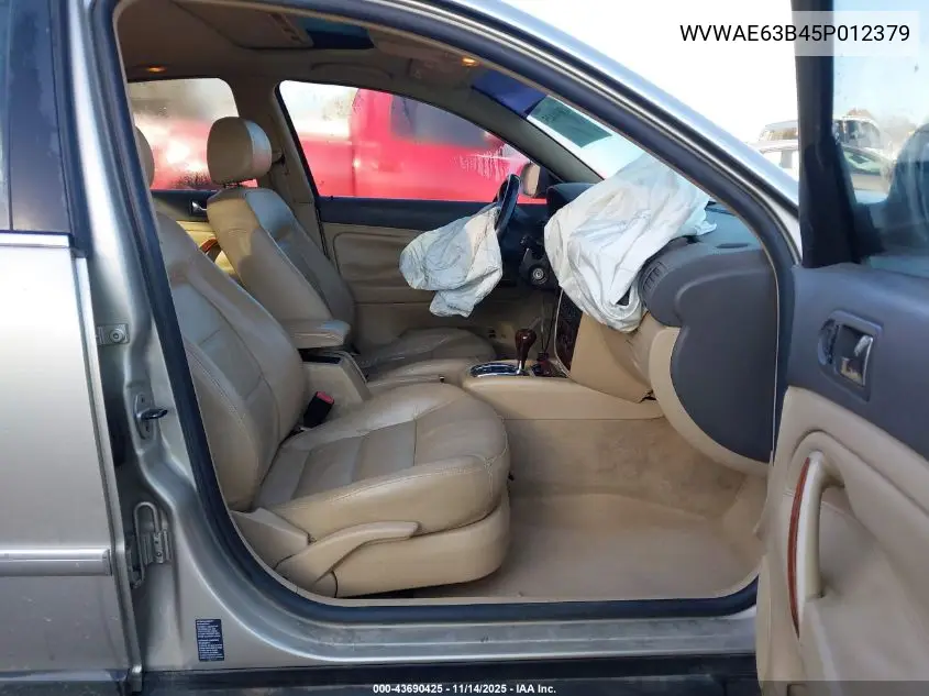 WVWAE63B45P012379 2005 Volkswagen Passat Gls Tdi