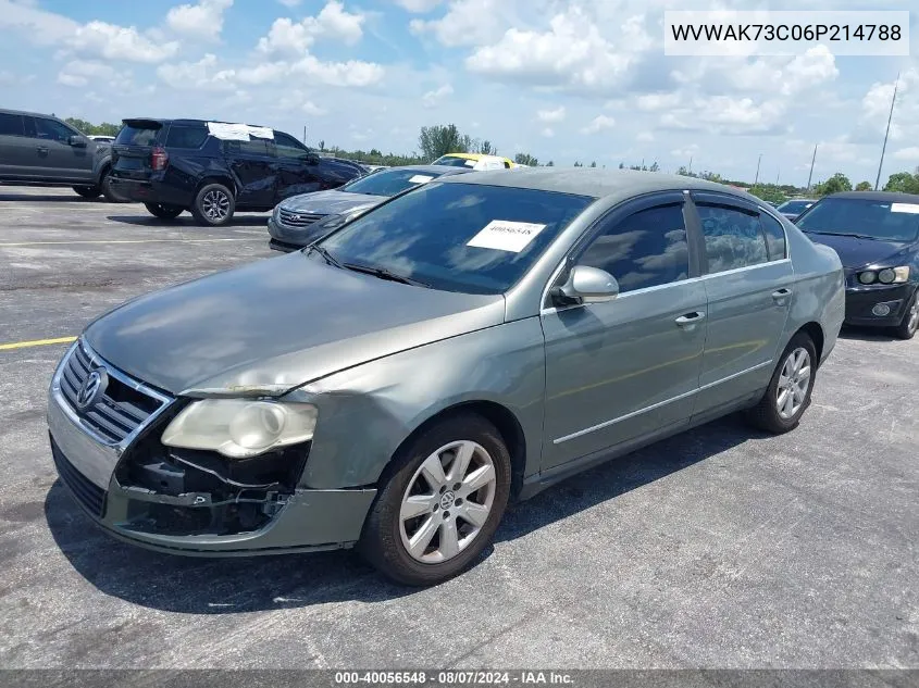 WVWAK73C06P214788 2006 Volkswagen Passat 2.0T