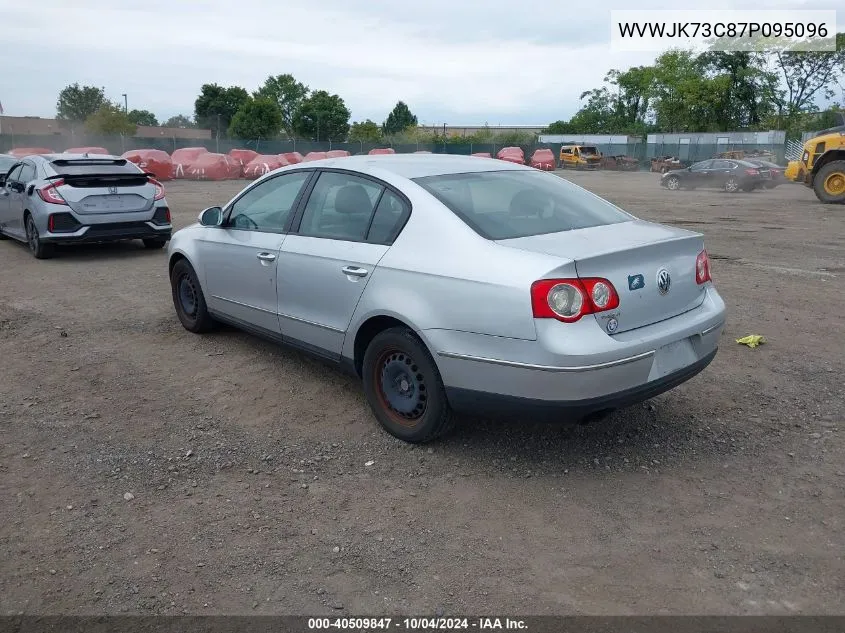 WVWJK73C87P095096 2007 Volkswagen Passat