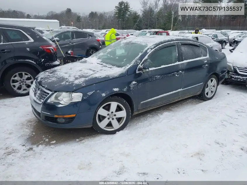 WVWAK73C57P135537 2007 Volkswagen Passat Wolfsburg Edition