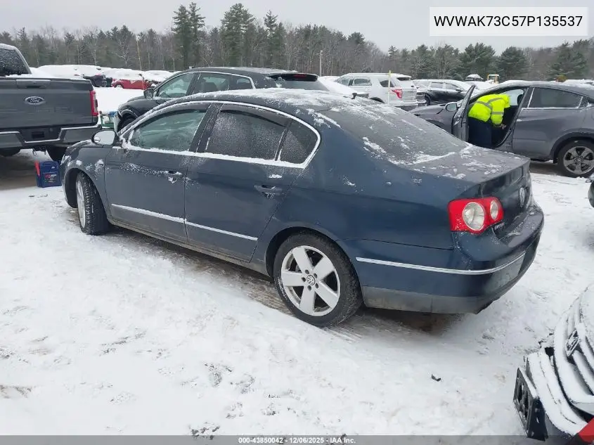 WVWAK73C57P135537 2007 Volkswagen Passat Wolfsburg Edition