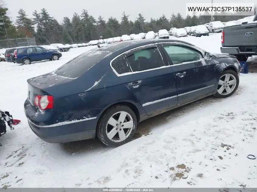 WVWAK73C57P135537 2007 Volkswagen Passat Wolfsburg Edition