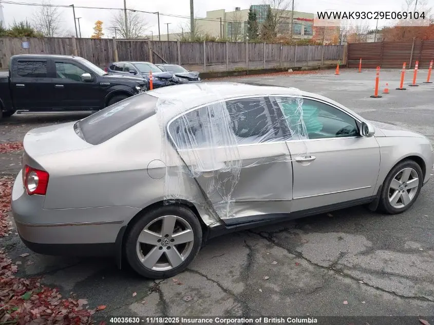 WVWAK93C29E069104 2009 Volkswagen Passat Komfort