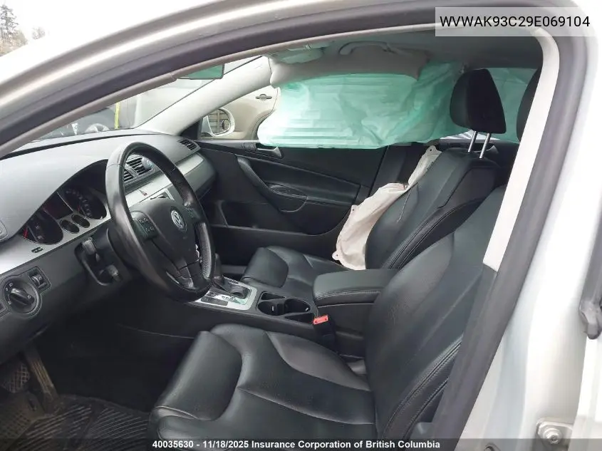 WVWAK93C29E069104 2009 Volkswagen Passat Komfort