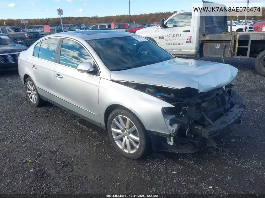 WVWJK7AN8AE076474 2010 Volkswagen Passat Komfort