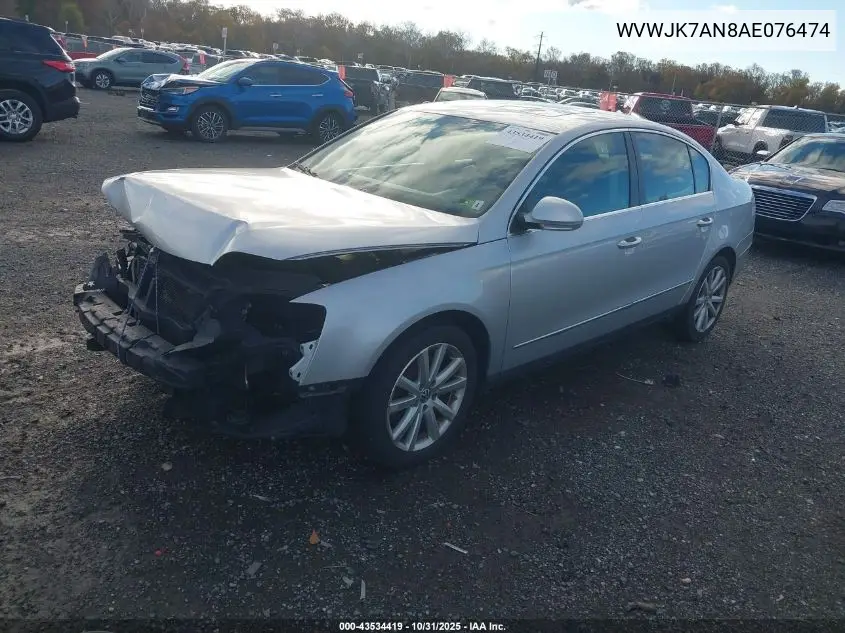 WVWJK7AN8AE076474 2010 Volkswagen Passat Komfort