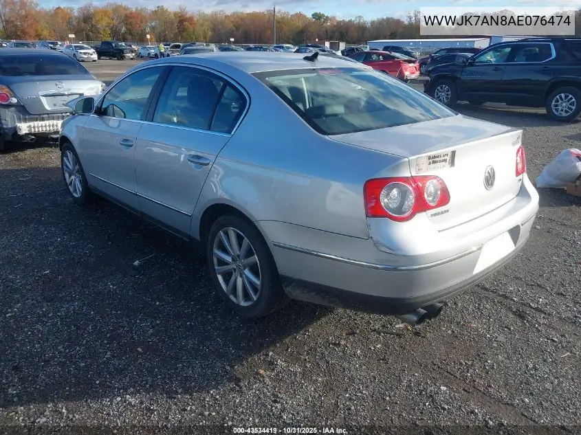 WVWJK7AN8AE076474 2010 Volkswagen Passat Komfort