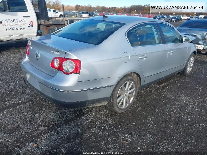 WVWJK7AN8AE076474 2010 Volkswagen Passat Komfort
