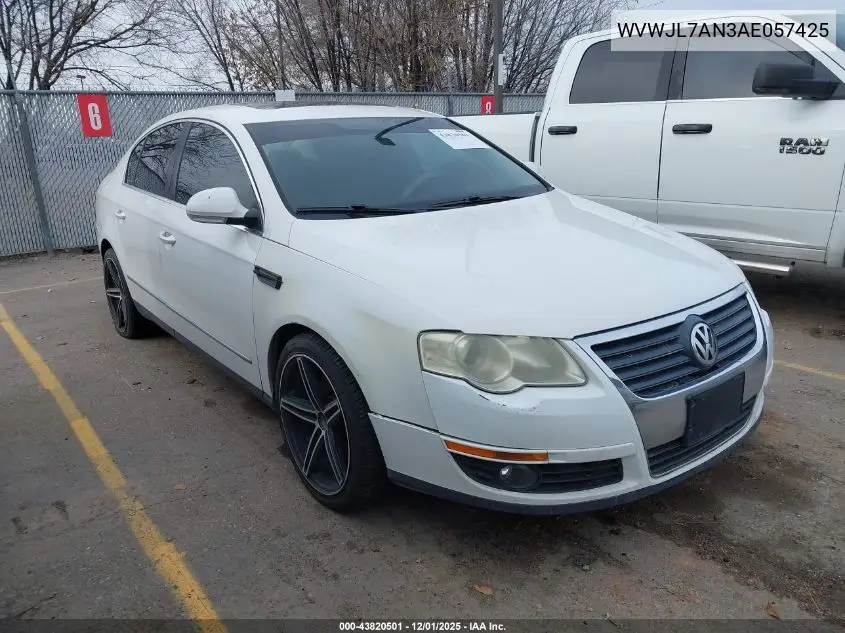 WVWJL7AN3AE057425 2010 Volkswagen Passat Komfort