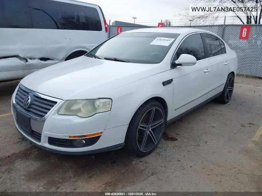 WVWJL7AN3AE057425 2010 Volkswagen Passat Komfort