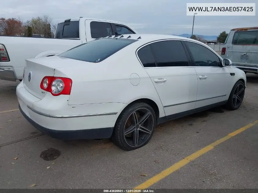 WVWJL7AN3AE057425 2010 Volkswagen Passat Komfort