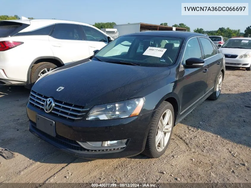 1VWCN7A36DC066697 2013 Volkswagen Passat 2.0L Tdi Sel Premium