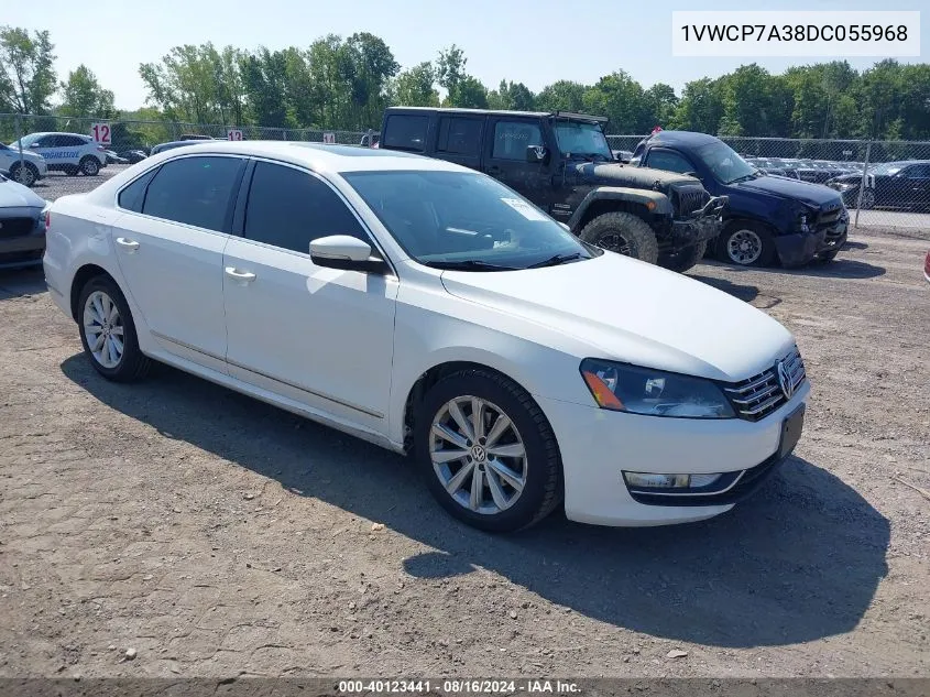 1VWCP7A38DC055968 2013 Volkswagen Passat 2.5L Sel Premium