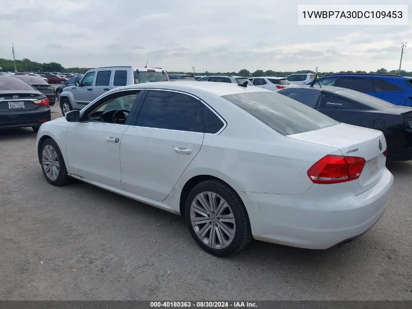 1VWBP7A30DC109453 2013 Volkswagen Passat 2.5L Se