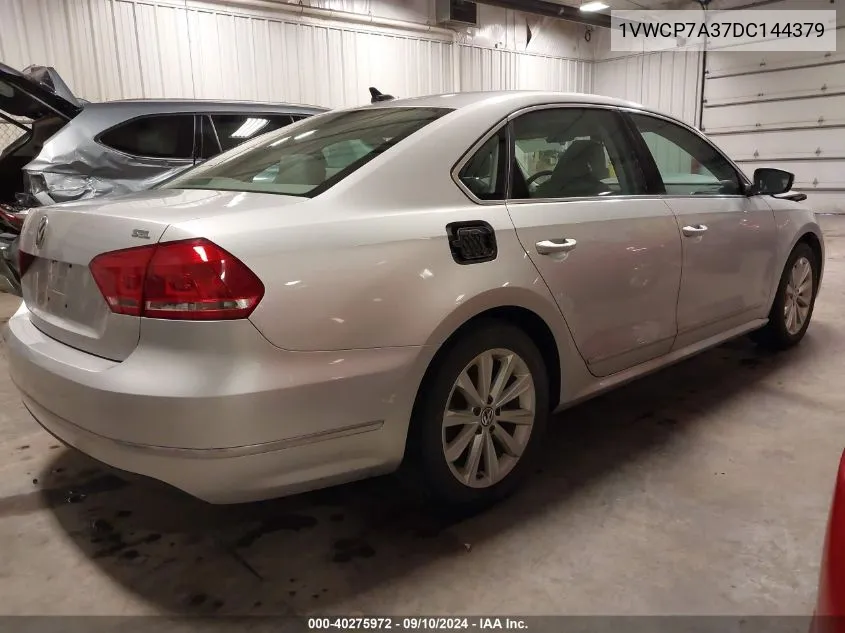 1VWCP7A37DC144379 2013 Volkswagen Passat 2.5L Sel Premium