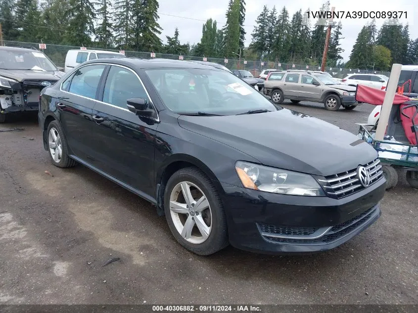 1VWBN7A39DC089371 2013 Volkswagen Passat Se