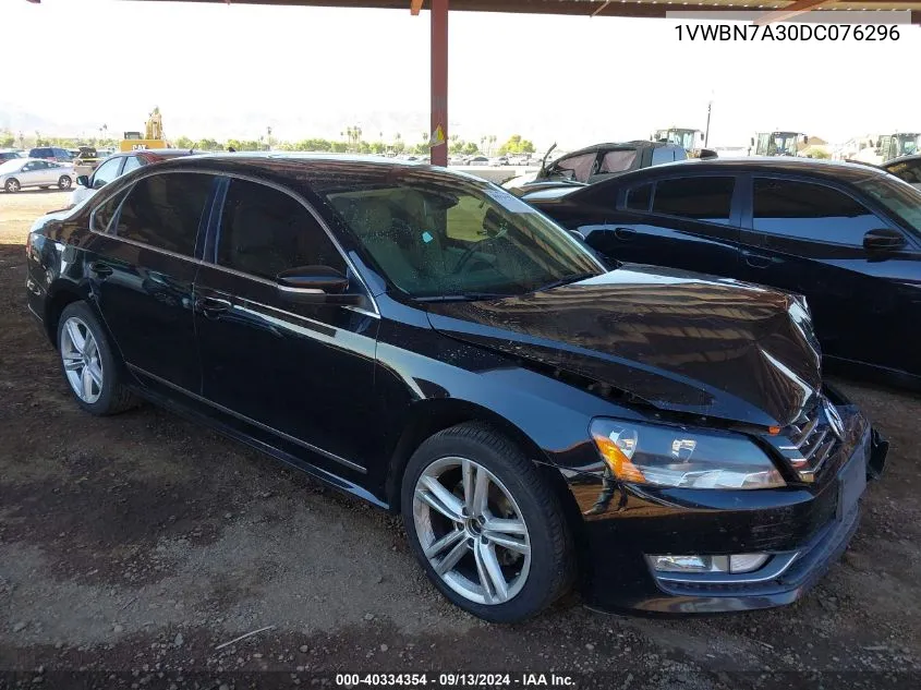 1VWBN7A30DC076296 2013 Volkswagen Passat Se