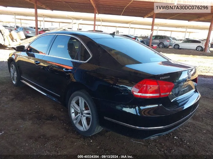 1VWBN7A30DC076296 2013 Volkswagen Passat Se