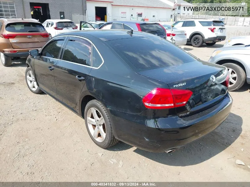 1VWBP7A3XDC085971 2013 Volkswagen Passat 2.5L Se