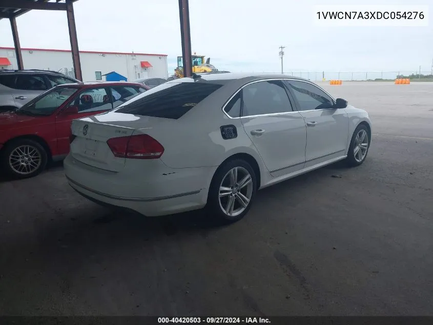 1VWCN7A3XDC054276 2013 Volkswagen Passat 2.0L Tdi Sel Premium