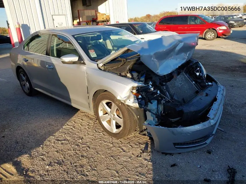 1VWBH7A35DC005666 2013 Volkswagen Passat 2.5L Se