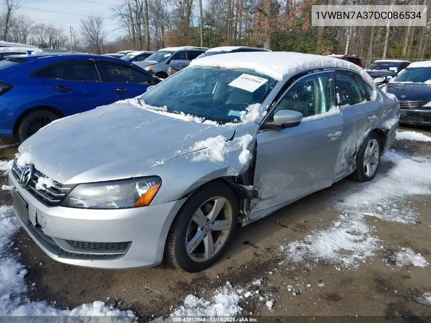 1VWBN7A37DC086534 2013 Volkswagen Passat 2.0L Tdi Se