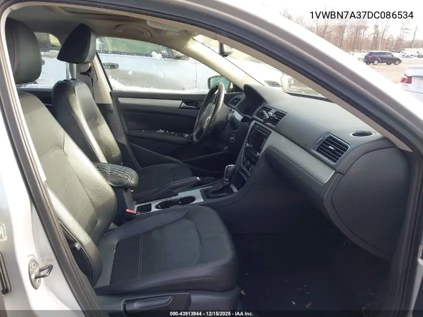 1VWBN7A37DC086534 2013 Volkswagen Passat 2.0L Tdi Se
