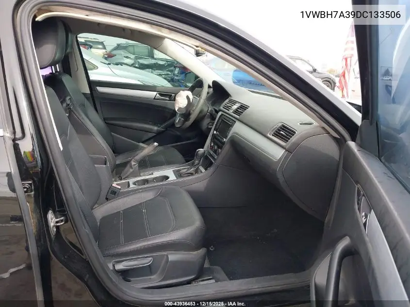 1VWBH7A39DC133506 2013 Volkswagen Passat 2.5L Se
