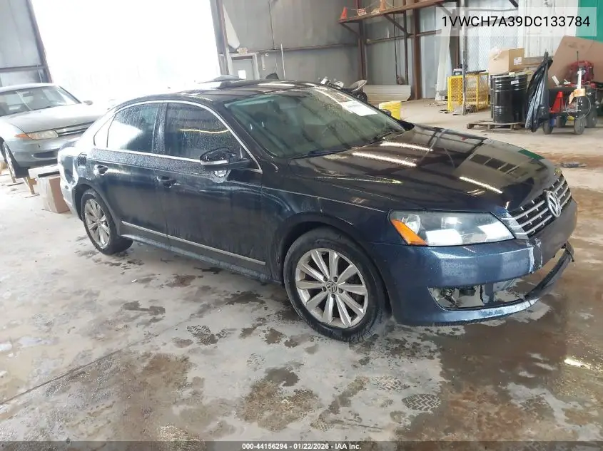 1VWCH7A39DC133784 2013 Volkswagen Passat 2.5L Sel Premium