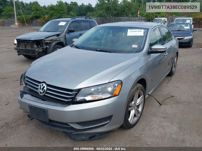 1VWBT7A38EC089529 2014 Volkswagen Passat 1.8T Se