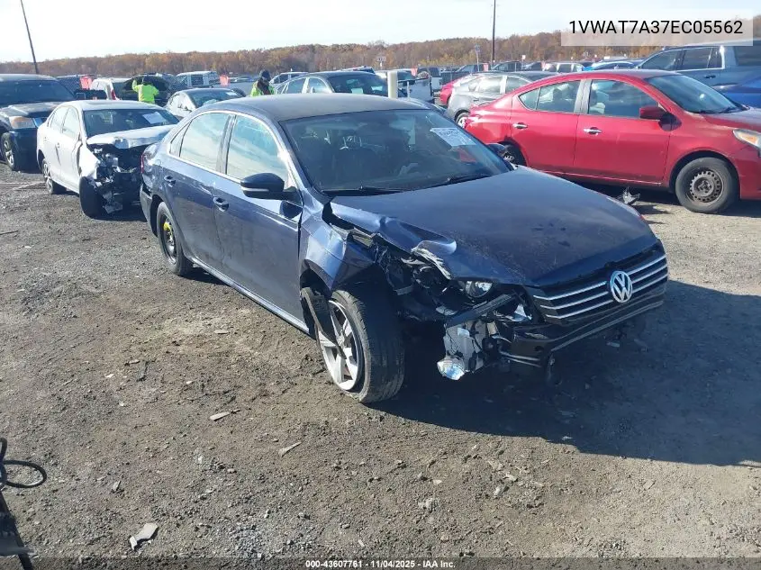 1VWAT7A37EC055626 2014 Volkswagen Passat S