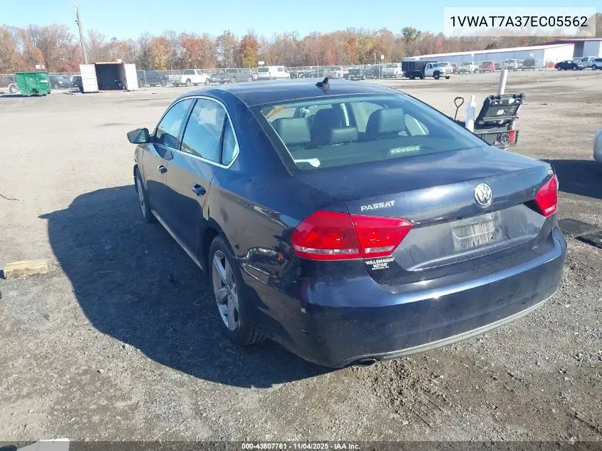 1VWAT7A37EC055626 2014 Volkswagen Passat S
